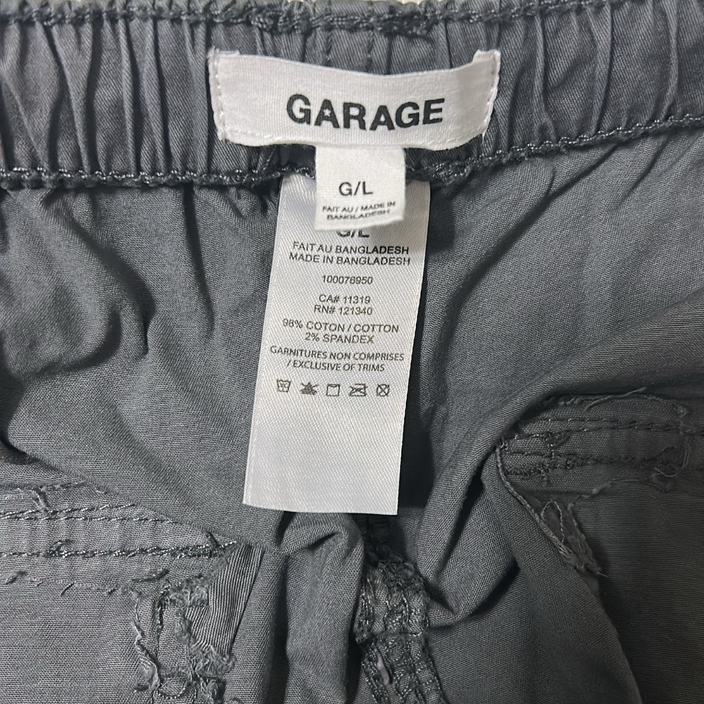 Gray Drawstring Cargo Pants - image 6